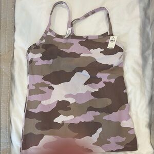 Aerie Lavender and Brown Camo Tank